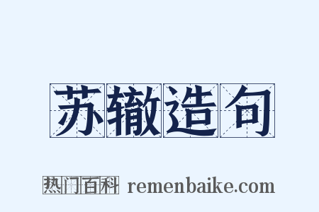 苏辙造句是什么意思的图片